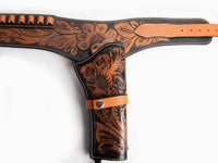 Hulara Western Gun Holster Belt Full Grain DD Harness Buff Cowboy Gun Belt With Holster for Men .38/.357 Cal Cowboy Revolver holder - 9