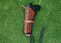 Hulara Leather Western Gun Holster Heritage Rough Rider .Colt SAA Wrangler Single Six Vaquero Uberti Cattleman Cowboy Holsters for 5.5