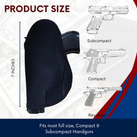 Hulara Ambidextrous Pocket Holster Conceal Carry Pocket Holster for Pistols Gun Pocket Holsters for Concealed Carry Conceal Carry for Pistols, Revolvers, Soft, Designed for Comfort - 3