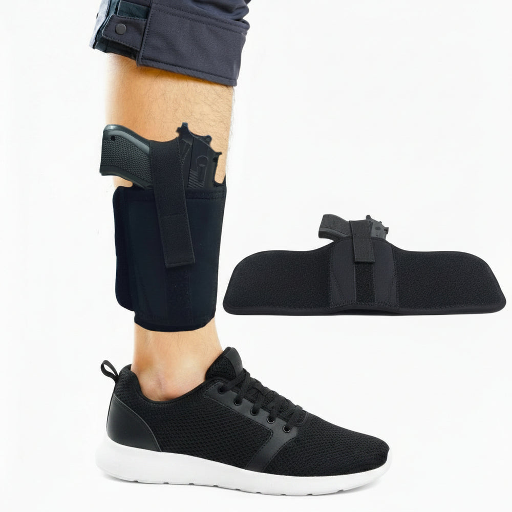 Hulara Ankle Holster for Deep Concealment Inside Boot Holster Fits Glock 43 26 19, Ruger LCP, SIG P365,P238, Springfield, Shield 9mm, Bodyguard 380 & Similar Models