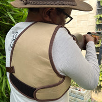 Hulara Canvas Tactical Vest Recoil Pads Shoulder Pads with Thick Padding for Outdoor | Range | Shoot - 4