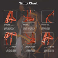 Wonder Care Genuine English Leather Crossover Crossunder Bitless Bridle for Horse Headstall with Reins - 3