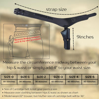 Hulara Genuine Leather Western Gun Belt Concealed Carry Gun Holster Belt for Men Women Cowboy Costume Revolver Holster Pistol Tactical Hoslter - 15