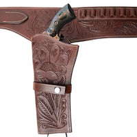 Hulara Western Gun Belt with Holsters for Heritage Rough Rider| Cowboy Holster Belt|Revolver Holster with Belt Full Grai