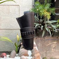 Hulara Leather Western Gun Holster for .22 Caliber Revolver – Fits 4