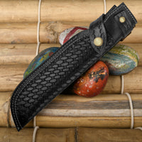 Hulara_Genuine Leather Case Handmade Real Leather Knife Sheaths with Belt Loop Pocket Knife Holder for Belt 10