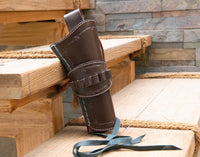 Hulara Leather Western Gun Holster for .22 Caliber Revolver – Fits 4