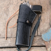 Hulara Leather Western Gun Holster Heritage Rough Rider .Colt SAA Wrangler Single Six Vaquero Uberti Cattleman Cowboy Holsters for 5.5