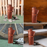 Hulara Leather Western Gun Holster Heritage Rough Rider .Colt SAA Wrangler Single Six Vaquero Uberti Cattleman Cowboy Holsters for 4.75" and 5.5" Barrel Revolvers - 6