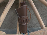 Hulara Leather Western Gun Holster for .22 Caliber Revolver – Fits 4