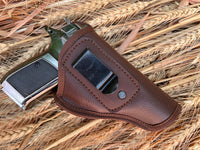 Hulara Leather IWB Holsters for Concealed Carry for Glock 42 Holster Fits 1911 Holster Taurus 738 Ho - 12