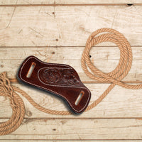 Leather Knife Sheath for Belt Pocket Folding Knife Holder Compact Draw Knifes Carrier EDC Leather Sheath for Folding Knife Holster - 5