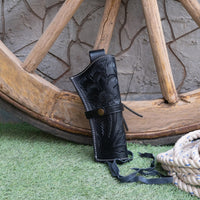 Hulara Leather Western Gun Holster Right Left Set Heritage Rough Rider .Colt SAA Wrangler Single Six - 3