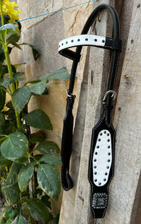 Hulara Top Grain Buff Leather Western Bridle and Breast Collar Set Tooled Headstall and Horse Breastcollar Western Tack Set Horse Breast Collar Western Bridle Sets Black Breast Collar for Horses - 5