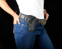 Hulara OWB Leather Holster for Glock 17 Holster Fits 1911 Holster S&W M&P Shield Plus Holster Right- - 10