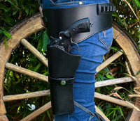 Hulara Genuine Leather Western Gun Belt Concealed Carry Gun Holster Belt for Men Women Cowboy Costum - 26