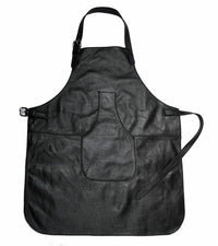 Hulara Leather Aprons For Men/Women Adjustable Straps With Pockets/Kitchen/Barber/Welding Apron Metal Working Tools And Equipment Leather Grilling Barista Apron Woodworking Apron For Men