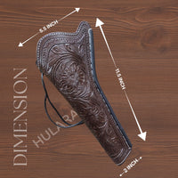 Hulara Western Tanned Leather Holster Fits the Colt Uberti Pietta Traditions Model 1851 1861 Navy 1860 Army Ruger Old Army Cowboy Holsters for Revolvers - 2