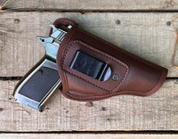 Hulara Leather IWB Holsters for Concealed Carry for Glock 42 Holster Fits 1911 Holster Taurus 738 Ho - 14