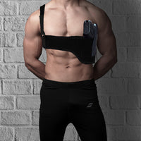 Hulara Quick Draw Shoulder Holster Belly Band Gun Holster, Men's/Women's Underarm Holster Adjustable Chest Gun Holster for Men & Women – Fits Glock, Sig Sauer, S&W, Ruger, & More_Right - 2