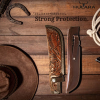 Hulara_Genuine Leather Case Handmade Real Leather Knife Sheaths with Belt Loop Pocket Knife Holder for Belt 10