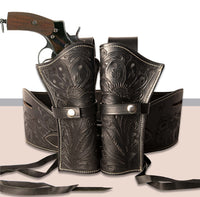 Hulara Genuine Leather Western Gun Belt Concealed Carry Gun Holster Belt for Men Women Cowboy Costume Revolver Holster Pistol Tactical Hoslter - 10