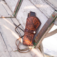 Hulara Leather Western Gun Holster Heritage Rough Rider .Colt SAA Wrangler Single Six Vaquero Uberti Cattleman Cowboy Holsters for 4.75