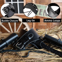 Hulara Full Grain Buff Leather 22 Caliber Plain Western Holster Heritage Rough Rider 22 Holster Western Gun Belt Heritage 22 Holster Cowboy Holster Ruger Wrangler Holster 22 Revolver Holster - 11