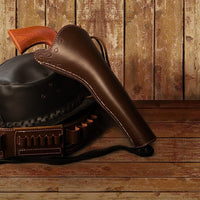 Hulara Western Tanned Leather Holster Fits the Colt Uberti Pietta Traditions Model 1851 1861 Navy 1860 Army Ruger Old Army Cowboy Holsters for Revolvers - 3