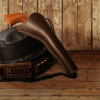 Hulara Western Tanned Leather Holster Fits the Colt Uberti Pietta Traditions Model 1851 1861 Navy 1860 Army Ruger Old Army Cowboy Holsters for Revolvers - 4