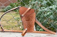Hulara Western Shoulder Holster Cowboy Buff Leather for Glock 1911 Holster Right Hand Gun Holster Cr - 10