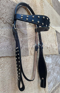 Hulara Top Grain Buff Leather Western Bridle and Breast Collar Set Tooled Headstall and Horse Breastcollar Western Tack Set Horse Breast Collar Western Bridle Sets Black Breast Collar for Horses - 6