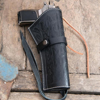 Hulara Leather Western Gun Holster Heritage Rough Rider .Colt SAA Ruger Wrangler Single Six Vaquero Uberti Cattleman Cowboy Holsters for 4.75