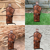 Hulara Leather Western Gun Holster Heritage Rough Rider .Colt SAA Wrangler Single Six Vaquero Uberti Cattleman Cowboy Holsters for 4.75