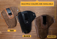 Hulara OWB Leather Holster for Glock 17 Holster Fits 1911 Holster S&W M&P Shield Plus Holster Right- - 11