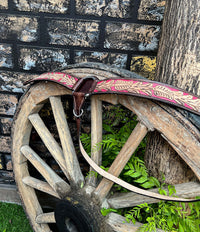 Hulara Top Grain Buff Leather Western Bridle and Breast Collar Set Tooled Headstall and Horse Breastcollar Western Tack Set Horse Breast Collar Western Bridle Sets Horse Headstall and Breast Collar - 6
