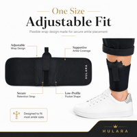 Hulara Ankle Holster for Deep Concealment Inside Boot Holster Fits Glock 43 26 19, Ruger LCP, SIG P365,P238, Springfield, Shield 9mm, Bodyguard 380 & Similar Models