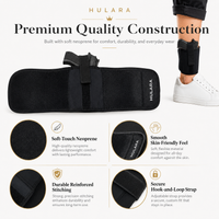 Hulara Ankle Holster for Deep Concealment Inside Boot Holster Fits Glock 43 26 19, Ruger LCP, SIG P365,P238, Springfield, Shield 9mm, Bodyguard 380 & Similar Models