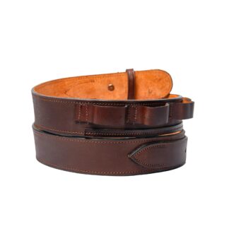 Hulara Western Leather Cartridge Belt shotgun bandolier ammo belt Cowboy Shotgun Belt for 12 Gauge Shotgun Shell Bullet Belt (Size 4)